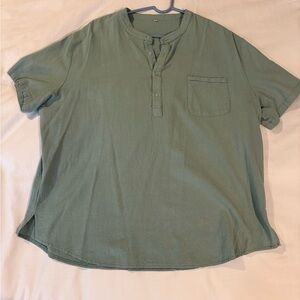SHEIN Olive Casual Button Down Shirt